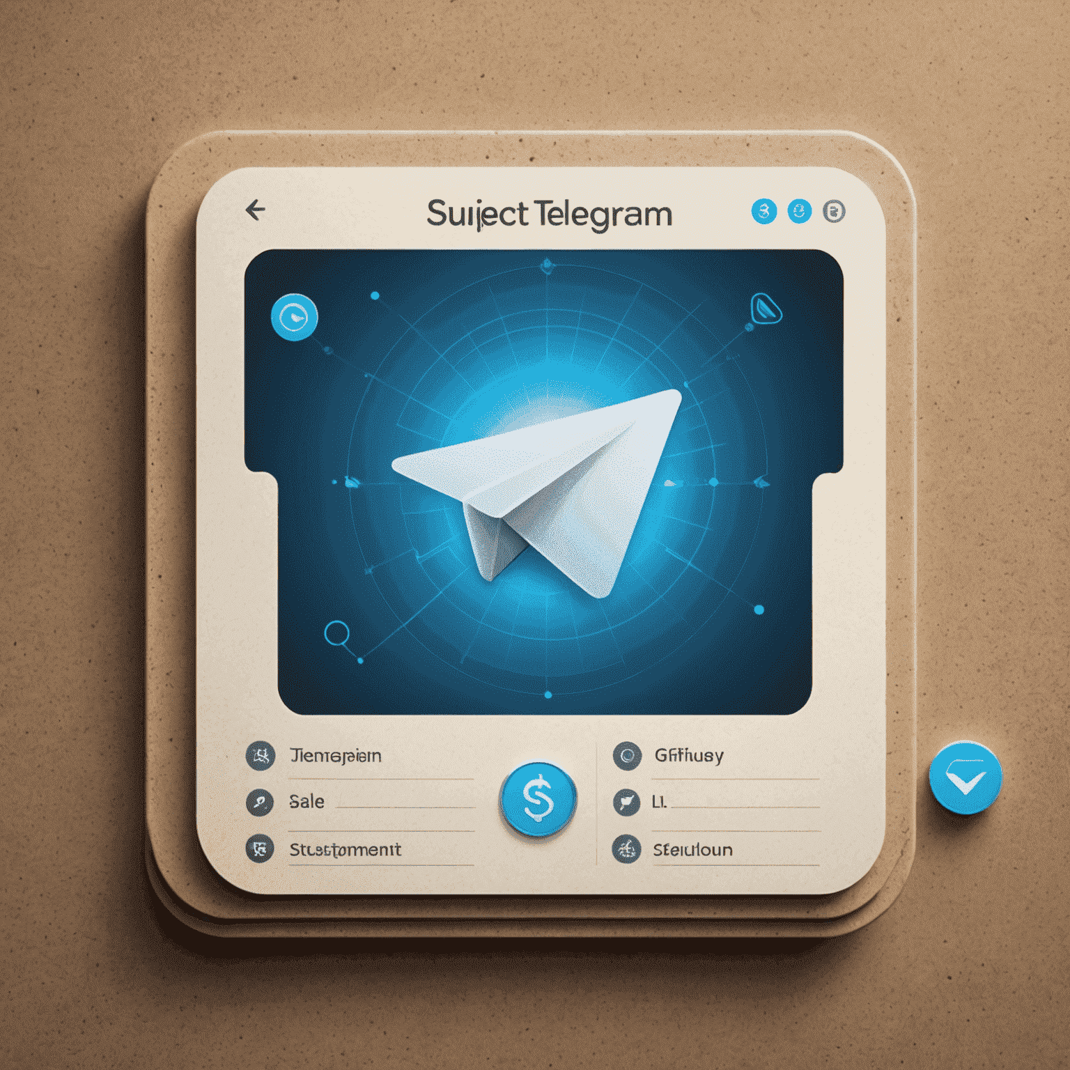 Інтерфейс Telegram з виділеними іконками безпеки та конфіденційності